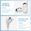 Electric Water Heater with Temperature Display for Kitchen EU Plug A 7