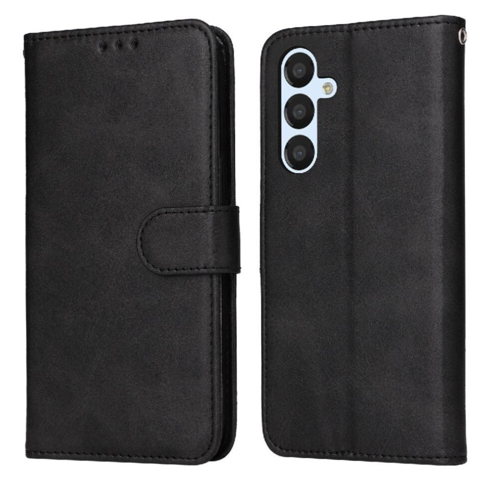 (Black) Flip Case For Samsung Galaxy A34 5G Flip Cover Card Slots Magnetic Closure Precise Cutouts Black 764563083336