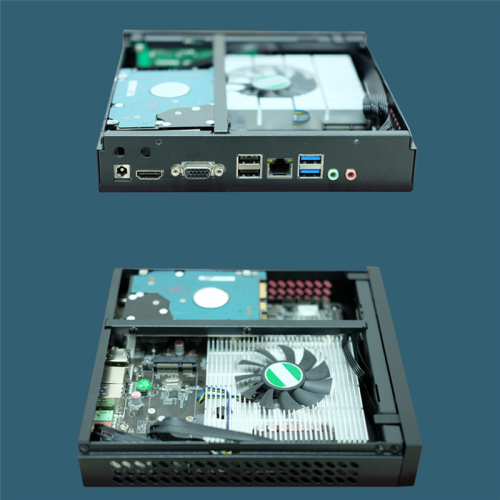 DX01 Dünnes Mini-ITX-Desktop-Computergehäuse, halbhohes Computergehäuse 2