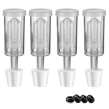 Gärverschluss-Set mit 6 Stopfen, Gärverschlüsse