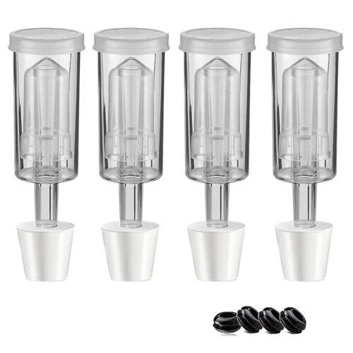 Gärverschluss-Set mit 6 Stopfen, Gärverschlüsse