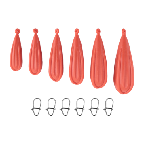 Fishing Practice Plug Fishing Casting Plug Rubber Practice Plug,6Pcs 1