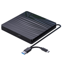 Zewnętrzny napęd CD/DVD do laptopa, USB 3.0 i USB-C, nagrywarka CD/DVD +/-RW