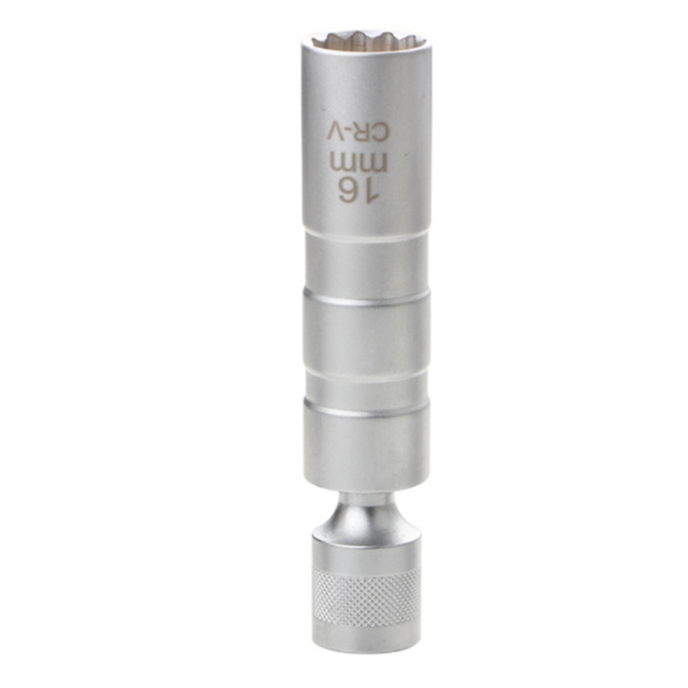 Extend Spark Plug Socket Wrench 12 Angle Repairing Removal Tool 16Mm 4852229236724