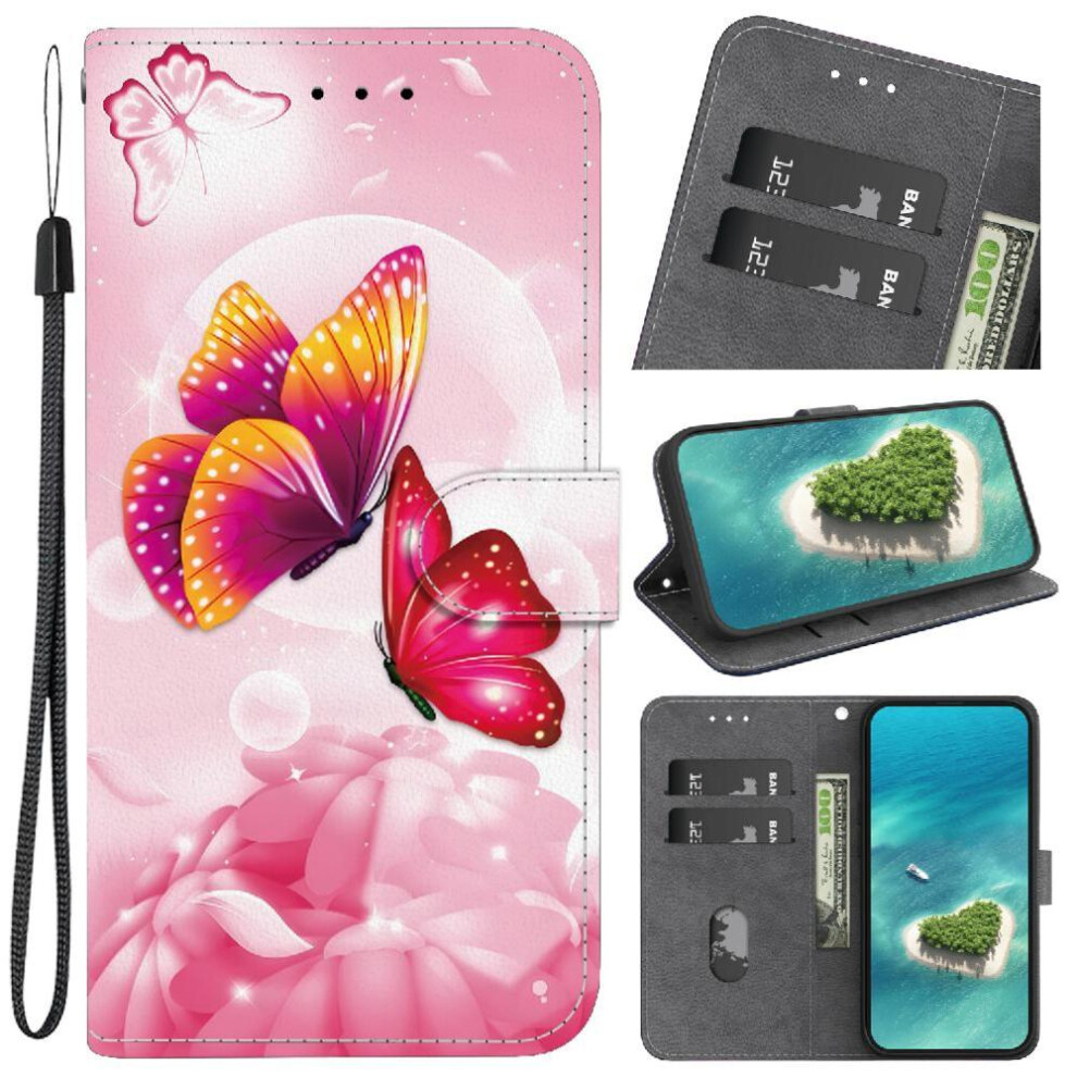 (C2) Compatible With Samsung Galaxy A34 5G Case Pattern Cover Card Slot Kickstand Pu Leather Card Slots 764563083718