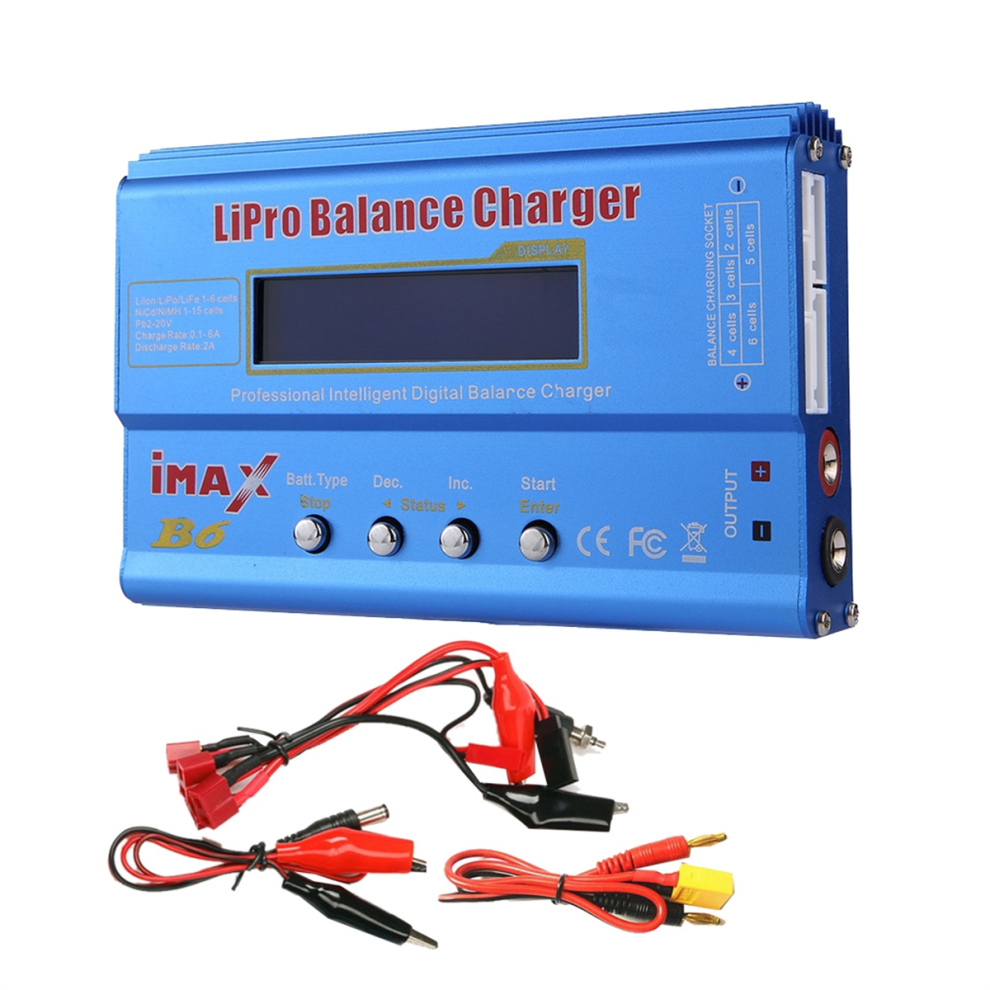 For B6 80W Lipo Battery Charger+Xt60 Lipo Nimh Li-Ion Ni-Cd 4852229245399