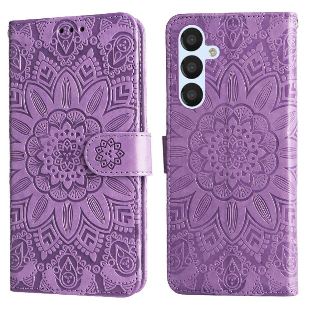(Purple) Case For Samsung Galaxy A34 5G Flip Protective Cover Card Slots Leather Purple 764563083794
