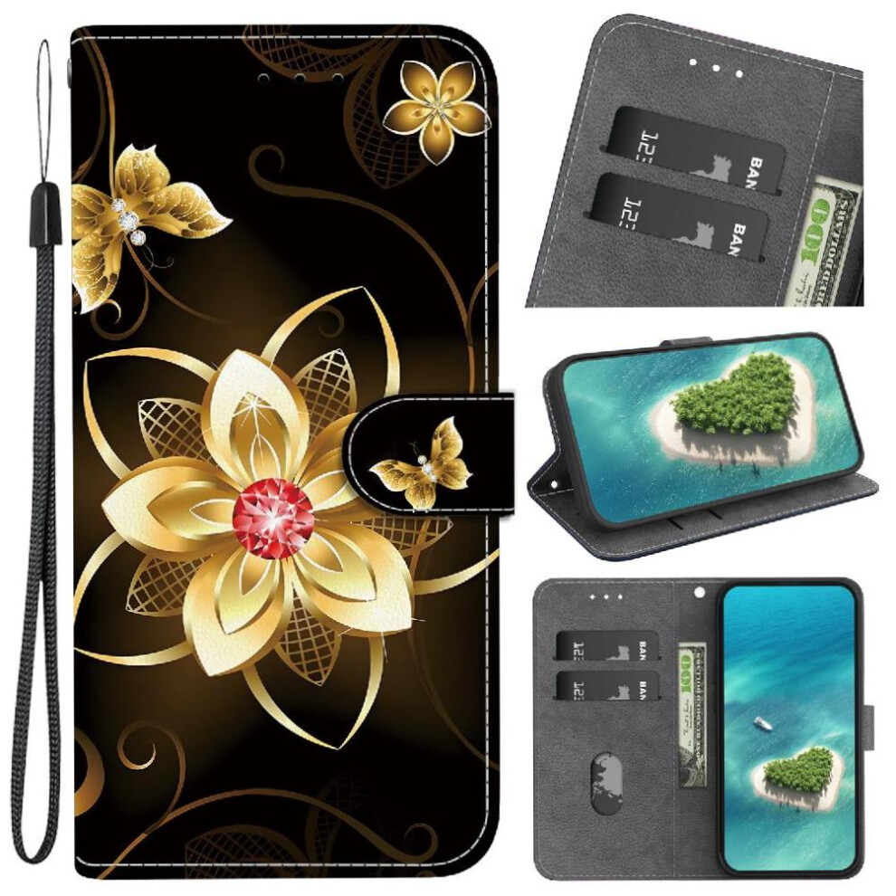 (C6) Flip Case For Samsung Galaxy A34 5G Wallet Pattern Cover Card Slots Card Slot Kickstand Pu Leather 764563083930