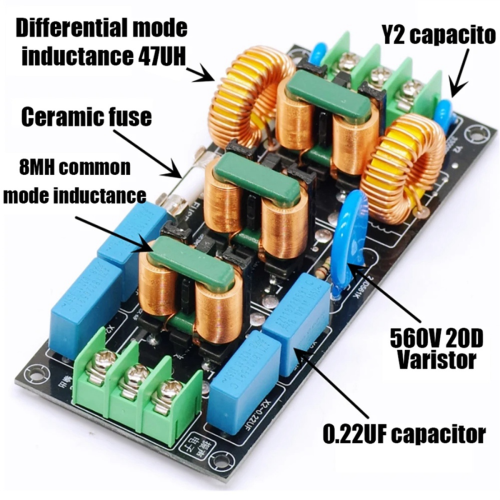 Four-Level Audio AC 220V Power Supply Filter,16A 2