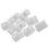 Furniture Cabinet Fastener Corner Braces Angle Brackets White 10pcs 1