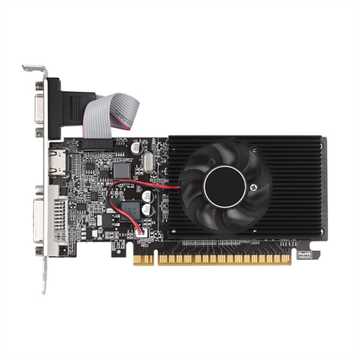 GDDR3 64-Bit Grafikkarte PCIe x16 2.0 GPU Computergrafikkarte 1