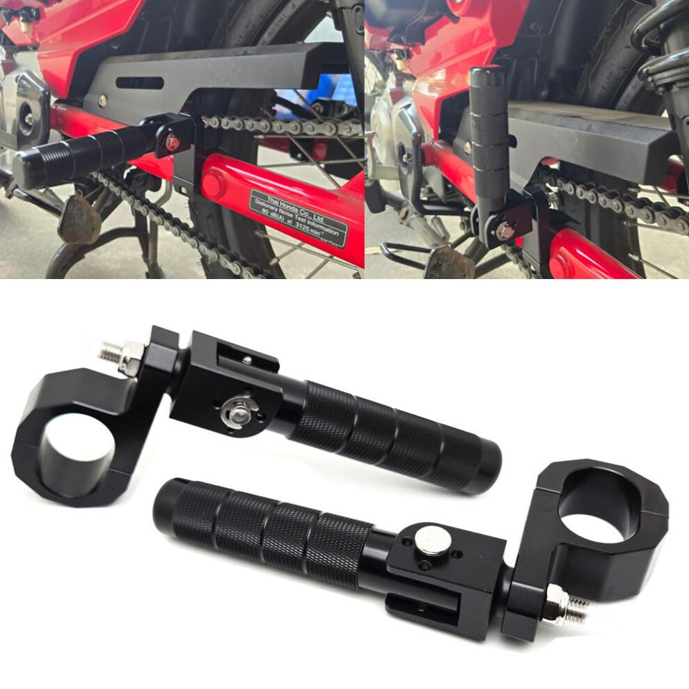 Compatible For Honda Ct125 Trail 125 Hunter Cub Motorcycle Folding Rear Passenger Footrest Foot Pegs 477169090973