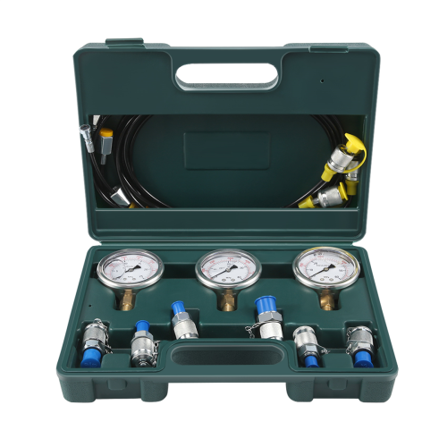 Hydraulic Pressure Guage Test Kit With Hose Coupling And Gauge Tools 1