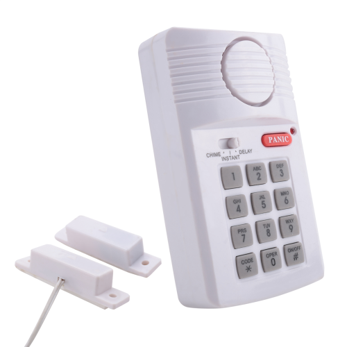 Loud Wireless Door Alarm Security Pin Panic Keypad for Home Office 2