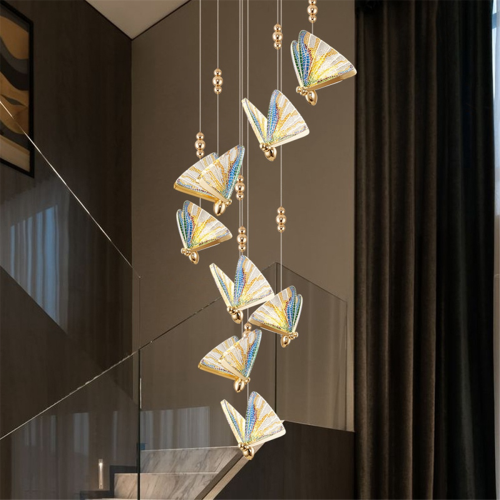 Lights Butterfly Model Chandeliers Lamp Indoor Lighting Home Decor,B 2
