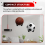 Medicine Ball Holder,Exercise Ball Wall Rack 5