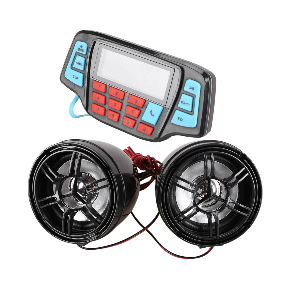 Motorcycle Mp3 Music Player Audio Bluetooth Stereo Speaker System 4852229201623
