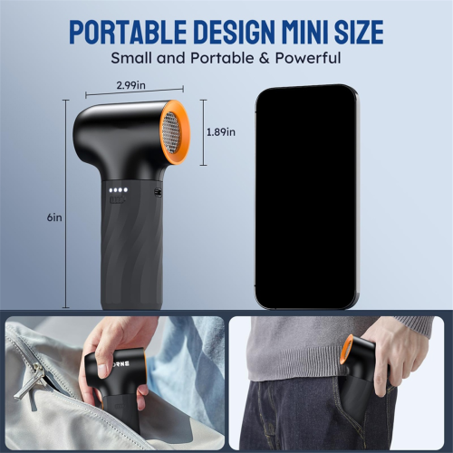 Mini-Gebläse mit Turbo-Ventilator (130.000 U/min) – Akku-Luftstäuber 2