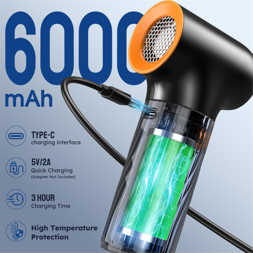 Mini-Gebläse mit Turbo-Ventilator (130.000 U/min) – Akku-Luftstäuber 1