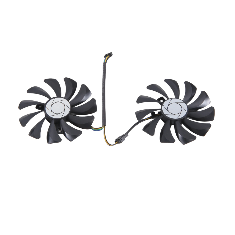 Photos - Computer Cooling New 1 Pair Graphics Card Fan 85Mm Ha9010H12F-Z 4Pin Cooler Fan