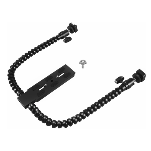 Neue flexible Doppelarm-Blitzschuhhalterung für 1