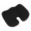 Cuscino ortopedico per seduta - Cuscino antiscivolo in memory foam per coccige 3