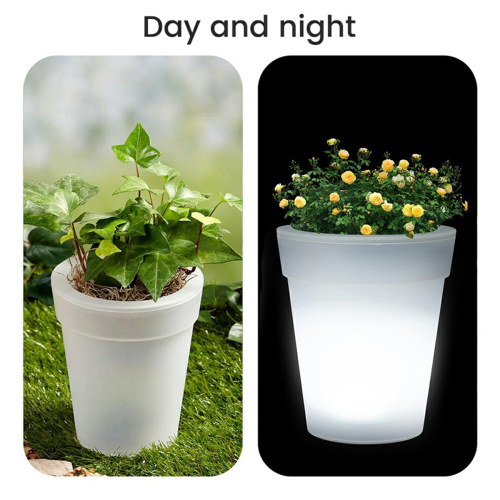 Outdoor Solar Garden Flowerpot Light 2
