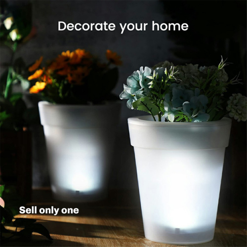 Outdoor Solar Garden Flowerpot Light 1