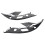 Pair L+R Headlight Lens Shell Seal Gasket for - E60 5-Series 04-10 1