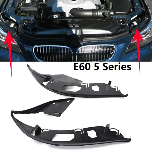Pair L+R Headlight Lens Shell Seal Gasket for - E60 5-Series 04-10 1
