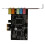 Scheda audio stereo 5.1 canali PCI-E X1 CMI8738 Chip 32/64 bit per P 7