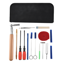Kit di accordatura per pianoforte, set di strumenti professionali per accordatura pianoforte da 16 pezzi