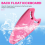 Pink EVA Back Float Kickboard Training Plate for Adult Children 7