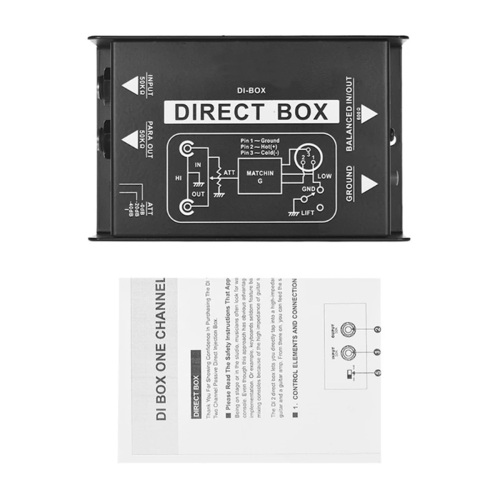 Professional DIRECT BOX Single Channel Passive Direct Injection Box 2