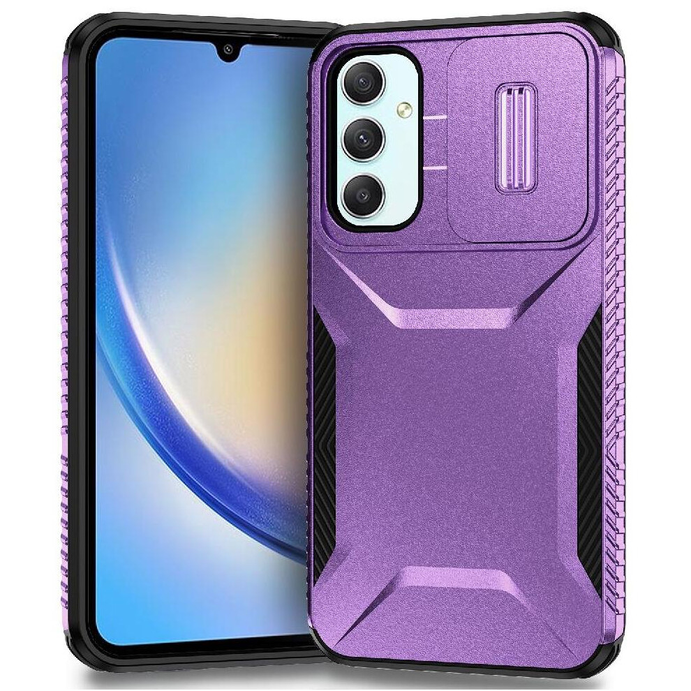 (Purple) Case For Samsung Galaxy A34 5G Lightweight Lens Protection Shockproof Purple 764563085781