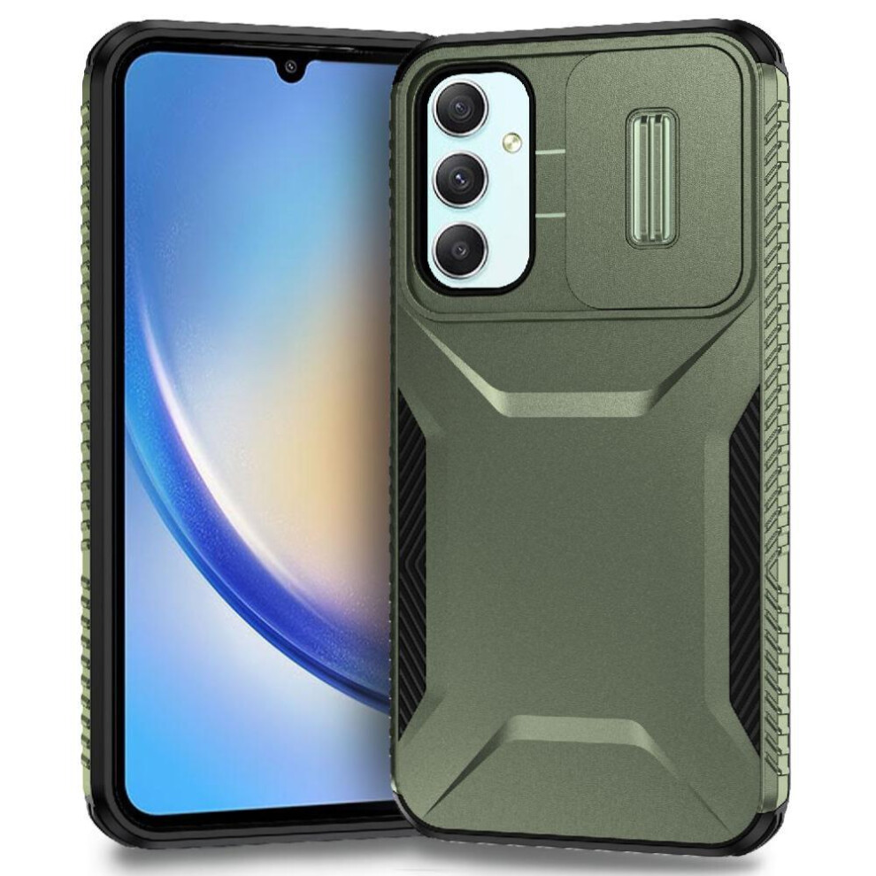 (Bottle ) Case For Samsung Galaxy A34 5G Lightweight Lens Protection Shockproof Green 764563085743
