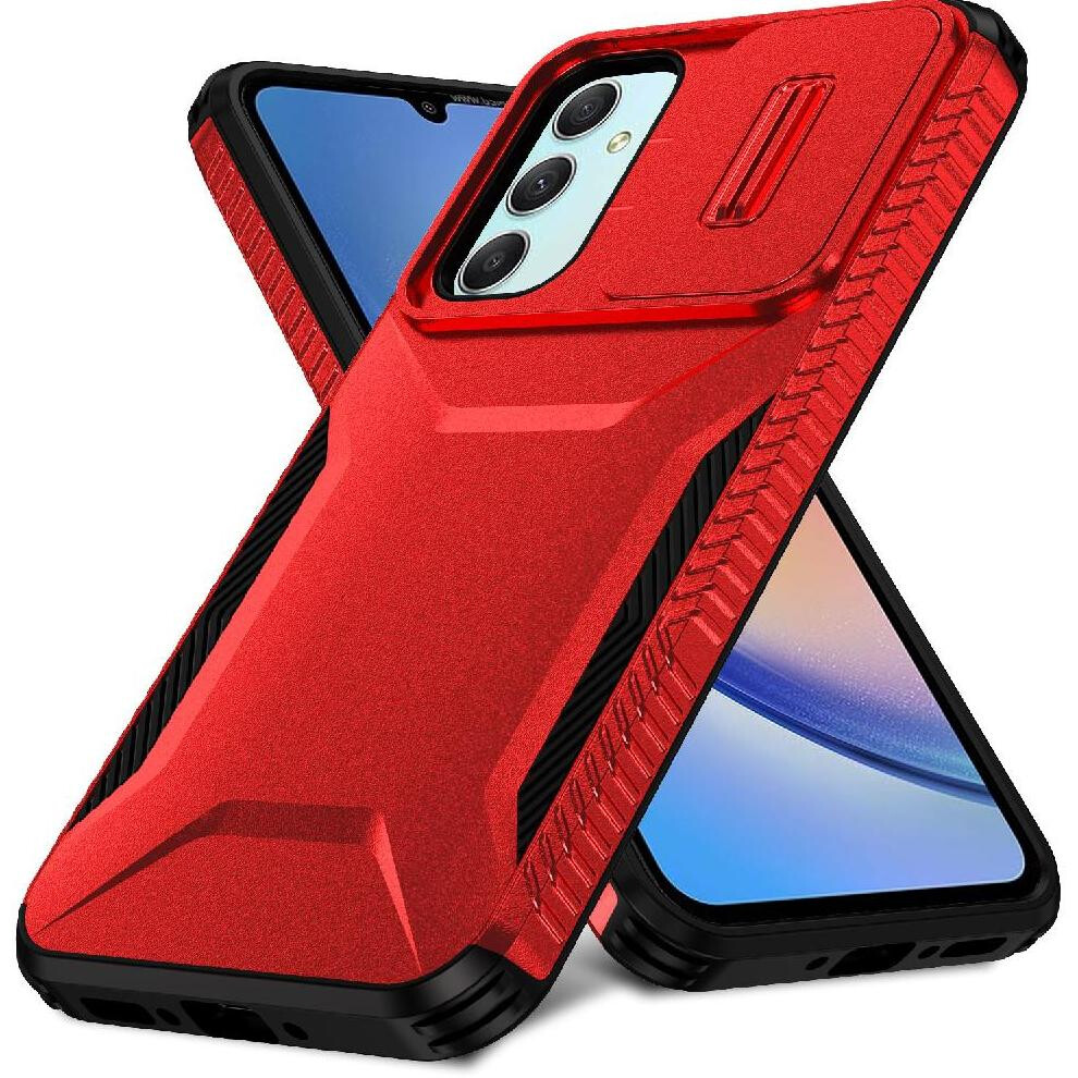 (Red) Case For Samsung Galaxy A34 5G Lightweight Lens Protection Shockproof Red 764563085767