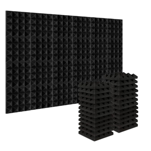 Pyramidenförmige Schallschutzpaneele zur Schallabsorption, schwarz