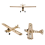 RC Airplane 1.2M 30E 4CH RC Aircraft KIT/PNP Version DIY Flying Model 5