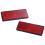 rectangle red Reflectors Universal For Motorcycles ATV Dirt Bikes 3