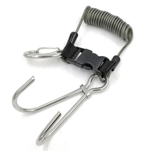 Scuba Reef Stainless SteelHook Double Diving Reef Hook with Spiral 1