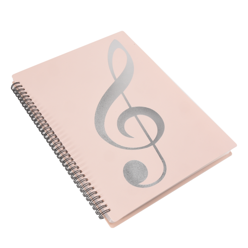 Sheet Music Folder, 60 Pages, Sheet Music/Holder, (Pink) 2