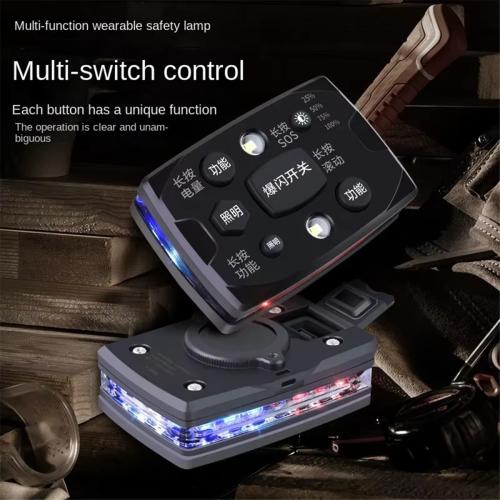 Shoulder Light LED Shoulder Clip Type Red and Blue Flash 2