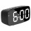 Smart Digital Alarm Clock Bedside,White LED USB Desk Clock,Black 1