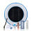 Ionizzatore solare per piscina, purificatore per piscina agli ioni di rame e argento (bianco) 1