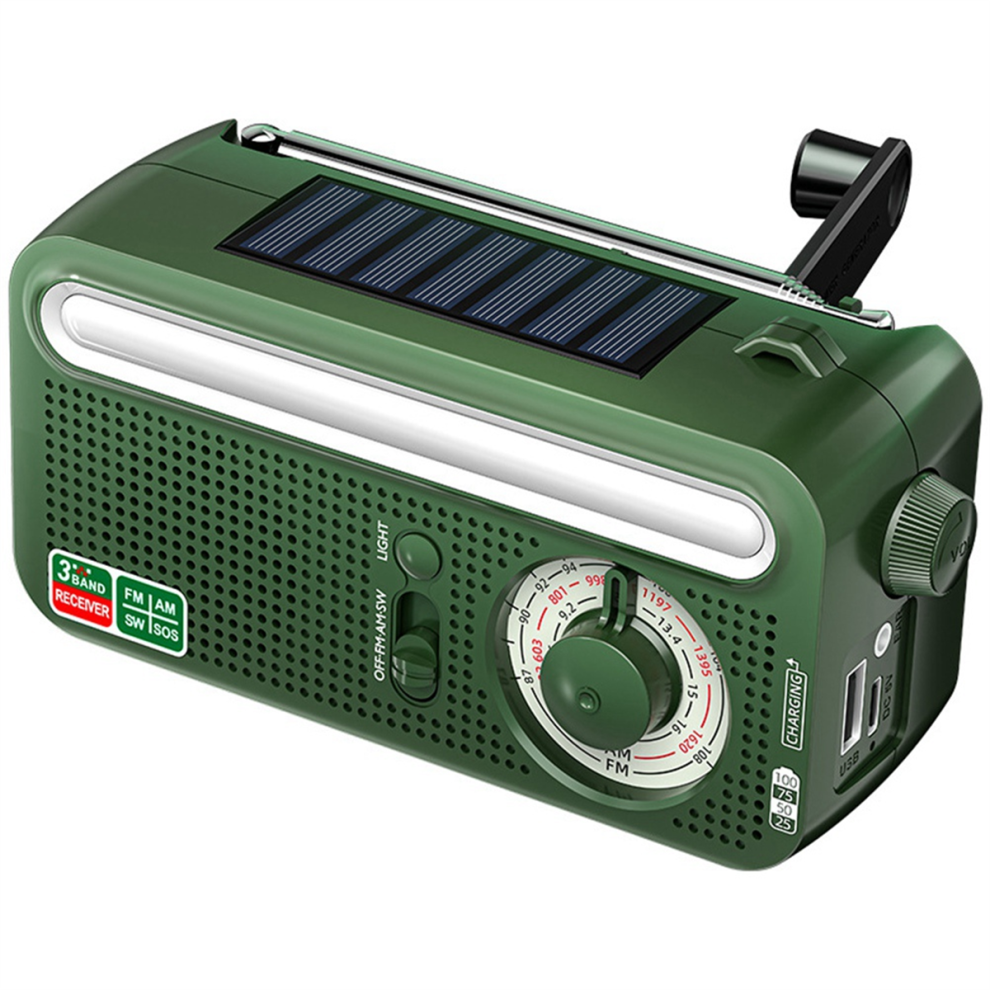 Bez Marki Solar Hand Crank Weather Radio Outdoor Flashlight Torch