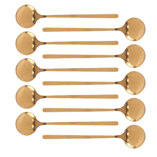 Stainless Steel 10 Pcs Espresso Spoons Teaspoons for Coffee Sugar 2