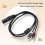 Stereo-Audiokabel Verstärker Mischstecker AV-Kabel 1M 4