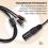 Stereo-Audiokabel Verstärker Mischstecker AV-Kabel 1M 6