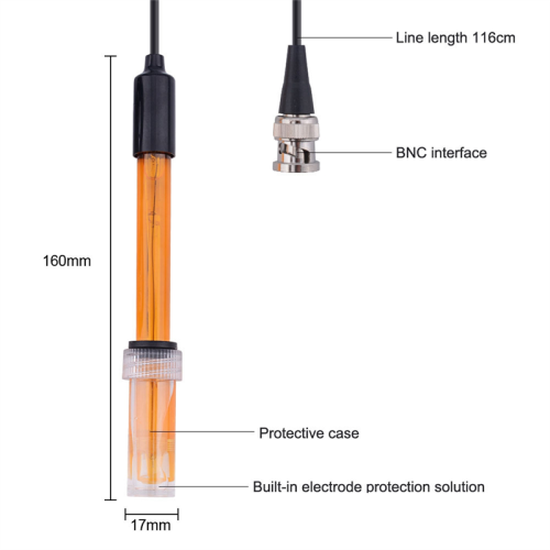 Sonda de electrodo ORP de laboratorio, potencial redox, conector BNC Q9 2